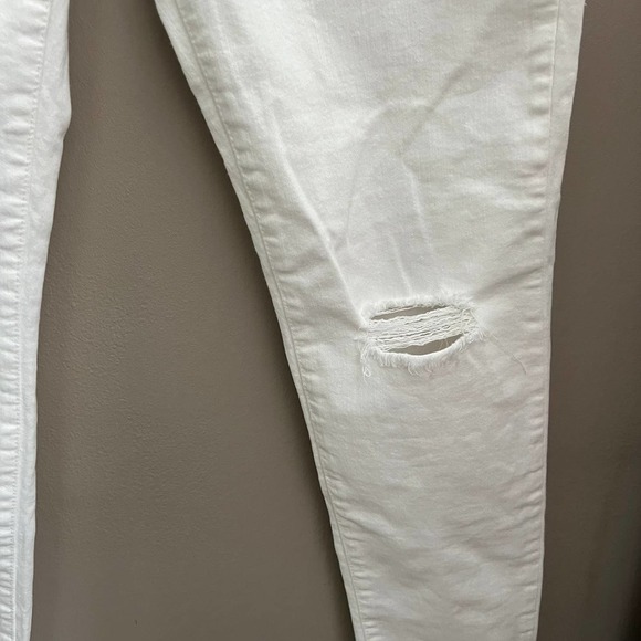 MADEWELL 9" Skinny Pure White Knee-Rip Edition Size 30 casual summer spring - Picture 4 of 8